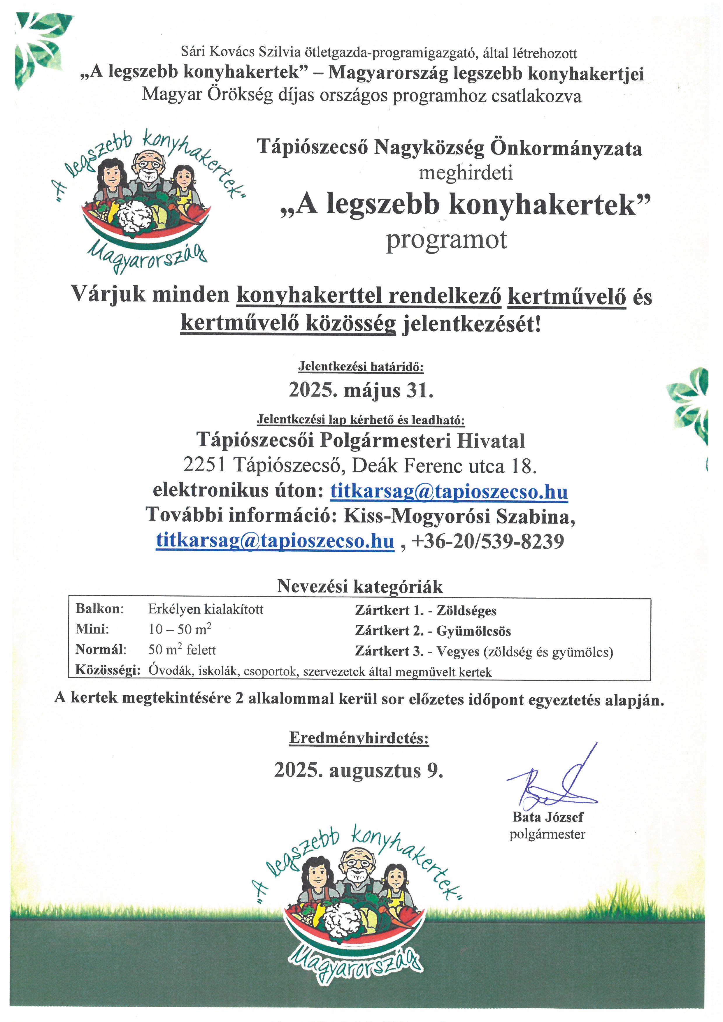 A legszebb konyhakertek